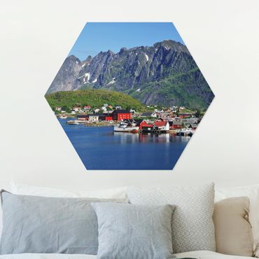 Hexagons Aluminium Dibond schilderijen Finnmark