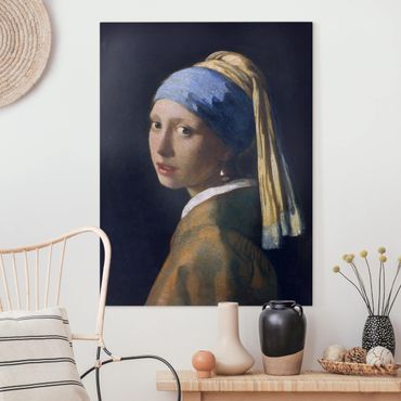 Canvas schilderijen Jan Vermeer Van Delft - Girl With A Pearl Earring