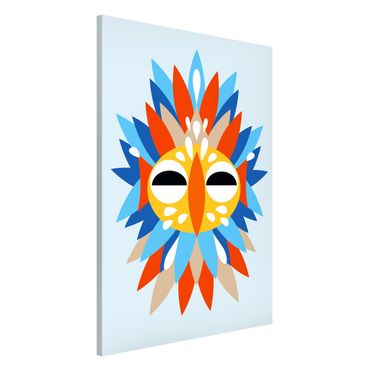Magneetborden Collage Ethnic Mask - Parrot