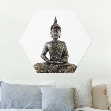 Hexagons Forex schilderijen Zen Stone Buddha