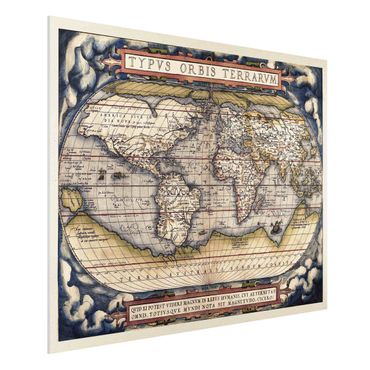 Forex schilderijen Historic World Map Typus Orbis Terrarum