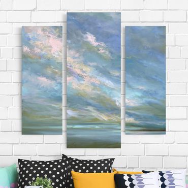 Canvas schilderijen - 3-delig Coast Sky