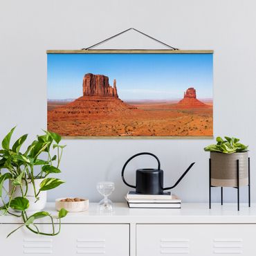 Stoffen schilderij met posterlijst Rambling Colorado Plateau