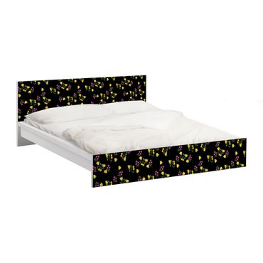 Meubelfolie IKEA Malm Bed Mille Fleurs Pattern