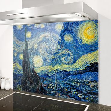 Spatscherm keuken Vincent van Gogh - Starry Night