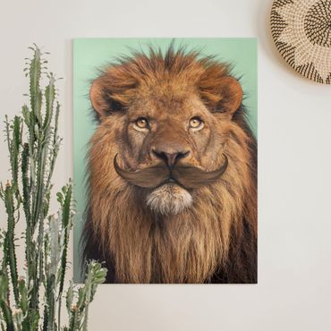 Canvas schilderijen Lion With Beard