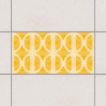 Tegelstickers Circular Tile Design Melon Yellow 30cm x 60cm