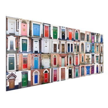 Aluminium Dibond schilderijen 100 Doors