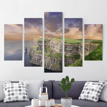Canvas schilderijen - 5-delig Cliffs Of Moher