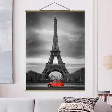 Stoffen schilderij met posterlijst Spot On Paris