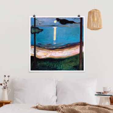 Posters Edvard Munch - Moon Night