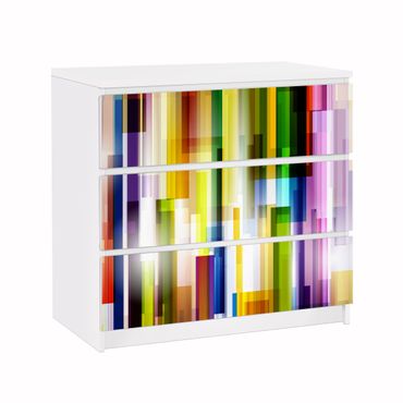 Meubelfolie IKEA Malm Ladekast Rainbow Cubes