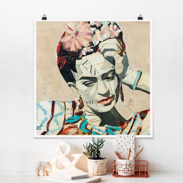 Posters Frida Kahlo - Collage No.1