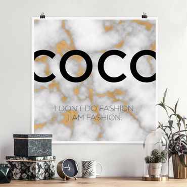 Posters Coco - I Dont Do Fashion