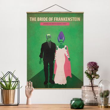 Stoffen schilderij met posterlijst Film Poster The Bride Of Frankenstein