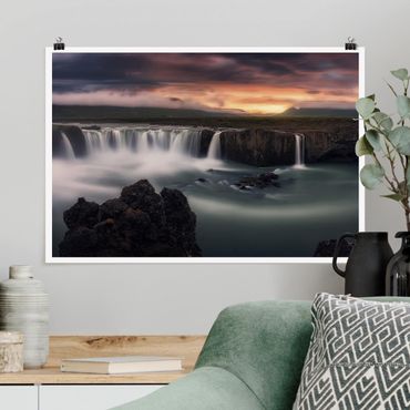 Posters Goðafoss Waterfall In Iceland