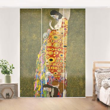 Schuifgordijnen Gustav Klimt - Hope II