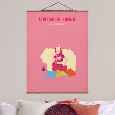 Stoffen schilderij met posterlijst Film Poster I Dream Of Jeannie