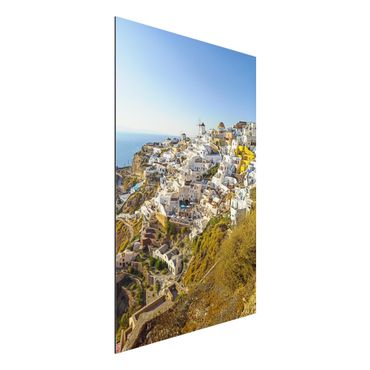 Aluminium Dibond schilderijen Oia On Santorini