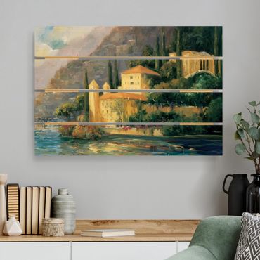 Houten schilderijen op plank Italian Countryside - Country House