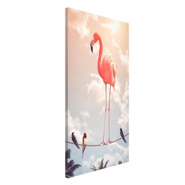 Magneetborden Sky With Flamingo