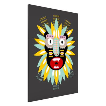 Magneetborden Collage Ethnic Mask - King Kong