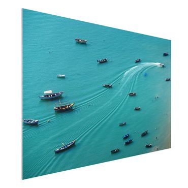 Forex schilderijen Anchored Fishing Boats