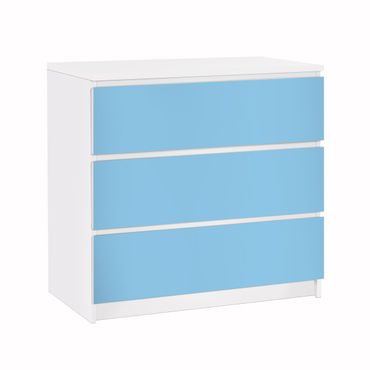 Meubelfolie IKEA Malm Ladekast Colour Light Blue