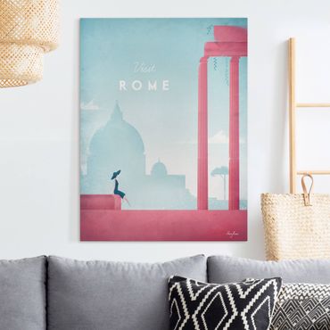 Canvas schilderijen Travel Poster - Rome