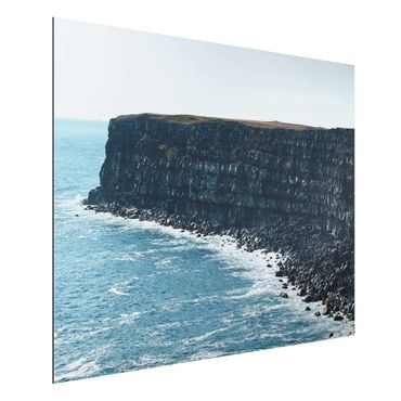 Aluminium Dibond schilderijen Rocky Islandic Cliffs
