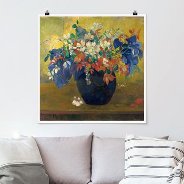 Posters Paul Gauguin - Flowers in a Vase
