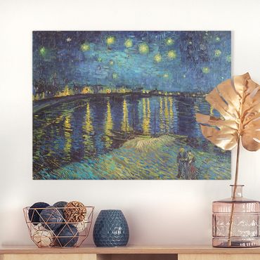 Canvas schilderijen Vincent Van Gogh - Starry Night Over The Rhone
