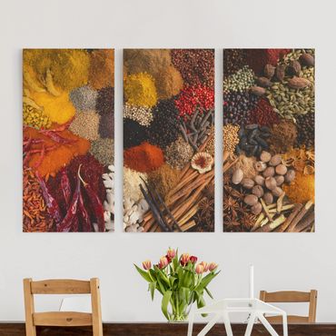 Canvas schilderijen - 3-delig Exotic Spices