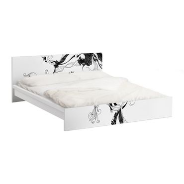 Meubelfolie IKEA Malm Bed Tendril In Ink