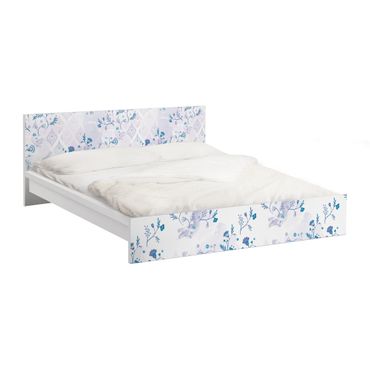 Meubelfolie IKEA Malm Bed Blue Fantasy Pattern