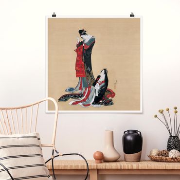 Posters Katsushika Hokusai - Two Courtesans