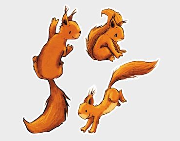 Raamstickers Three Squirricorns