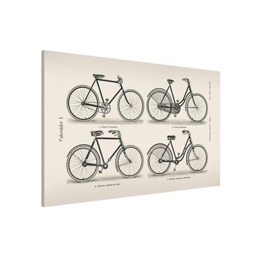Magneetborden Vintage Poster Bicycles