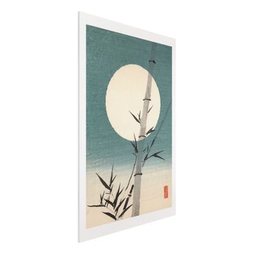 Forex schilderijen Japanese Drawing Bamboo And Moon