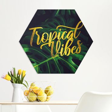 Hexagons Forex schilderijen Jungle - Tropical Vibes