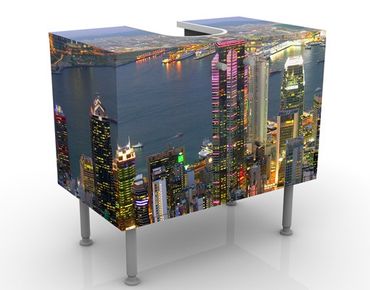 Wastafelonderkasten Hong Kong Skyline