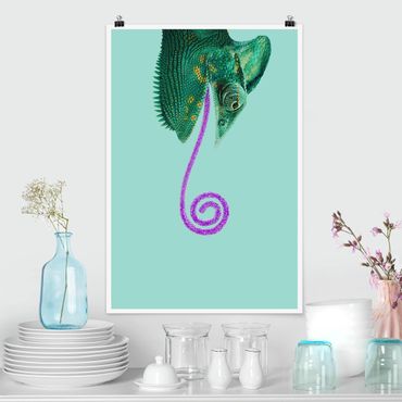 Posters Chameleon With Sugary Tongue