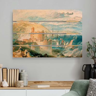 Houten schilderijen op plank William Turner - Falmouth