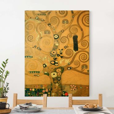 Canvas schilderijen - Goud Gustav Klimt - The Tree of Life