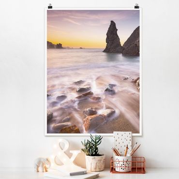 Posters Spanish Beach At Sunrise