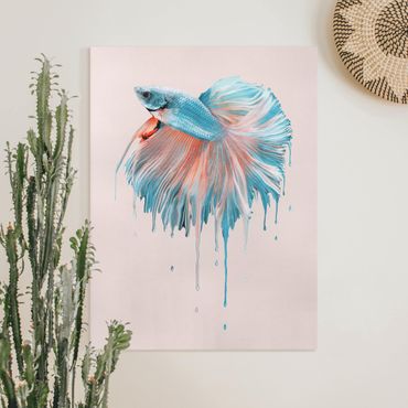 Canvas schilderijen Melting Fish