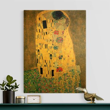 Canvas schilderijen - Goud Gustav Klimt - The Kiss