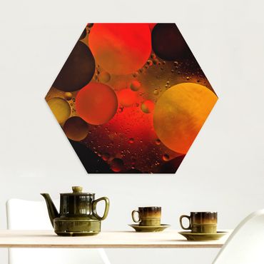 Hexagons Aluminium Dibond schilderijen Astronomic