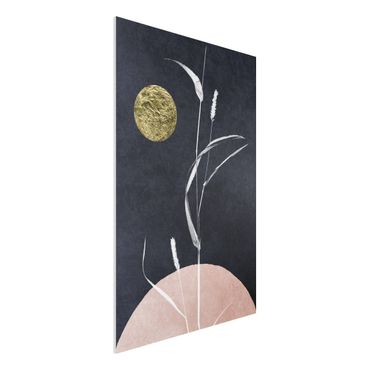 Forex schilderijen Golden Moon With Reed