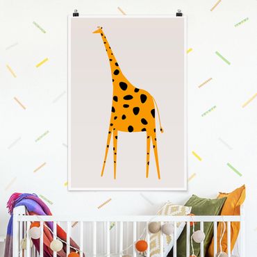 Posters Yellow Giraffe